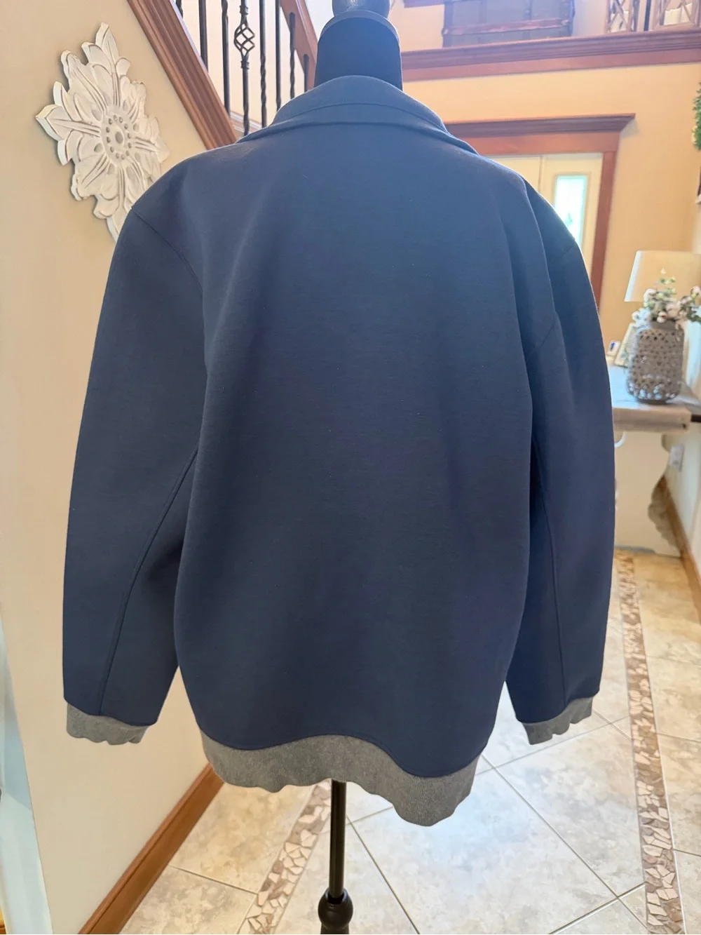 The North Face Full Zip Jacket Men’s XL Navy Blue Tech Fleece Outdoor